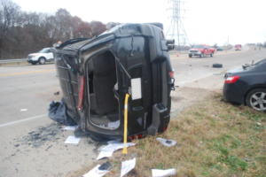 SUV rollover accident