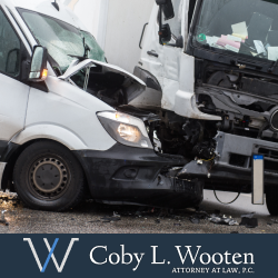 Two commercial trucks damaged in Forth Worth truck accident